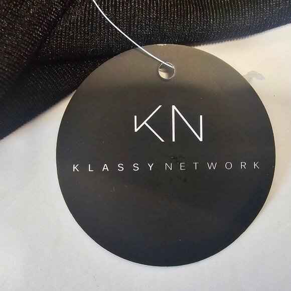 Klassy Network Elegant Black Draped Tank Top - Picture 6 of 9